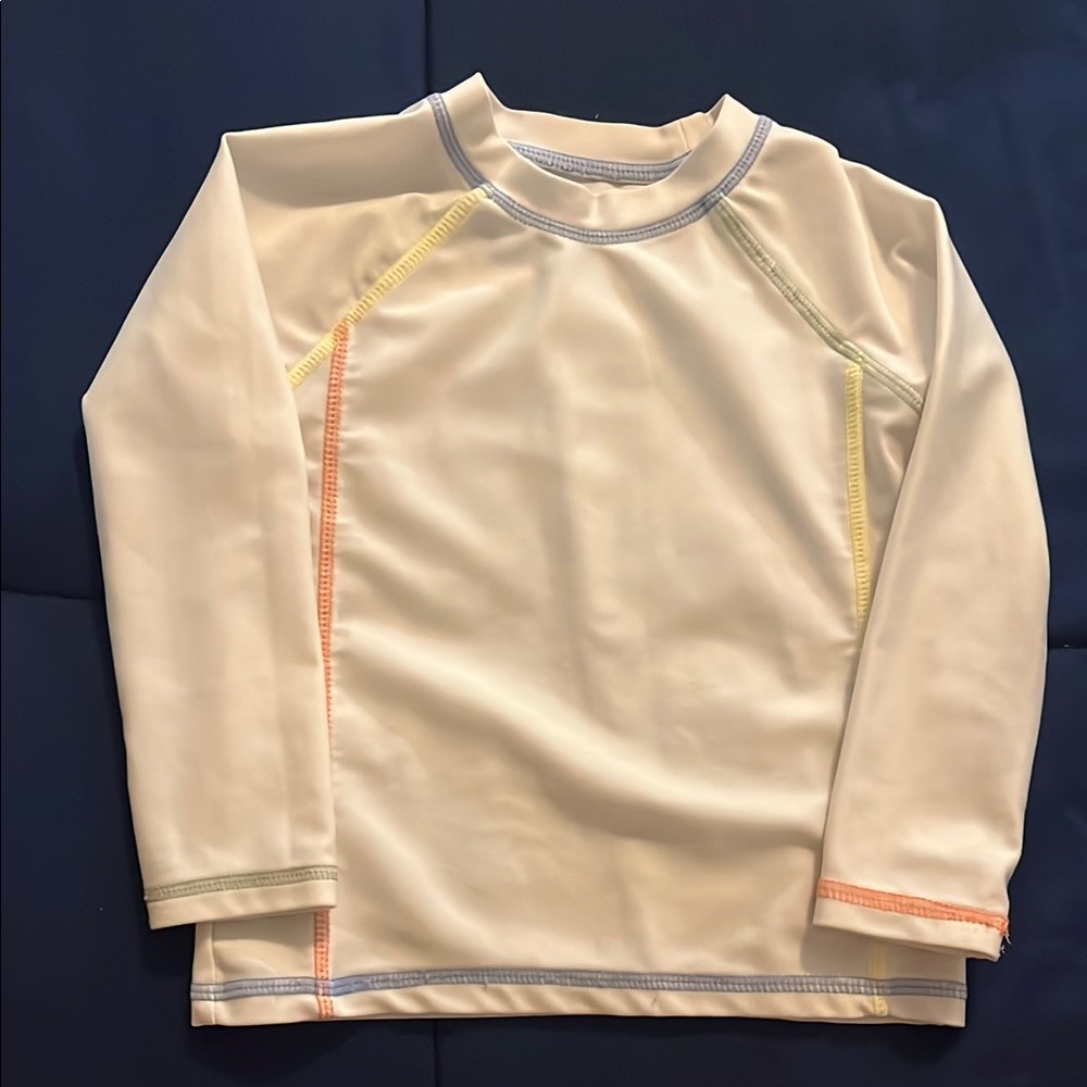 Kids white Rash Guard/Swim shirt
